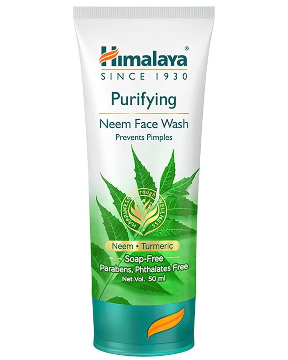 Himalaya Purifying Neem Face Wash (50ml) - নিম ও হলুদের গুণে ব্রণমুক্ত পরিষ্কার ত্বক