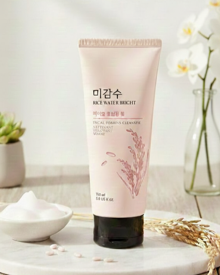 The Face Shop Rice Water Bright Foaming Cleanser - ত্বক ফর্সা ও উজ্জ্বল করার ফেসিয়াল ফোম