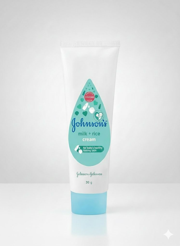 Johnson's Milk + Rice Cream (30g) | দুধ ও চালের নির্যাসে শিশুর সুস্থ-সুন্দর ত্বক