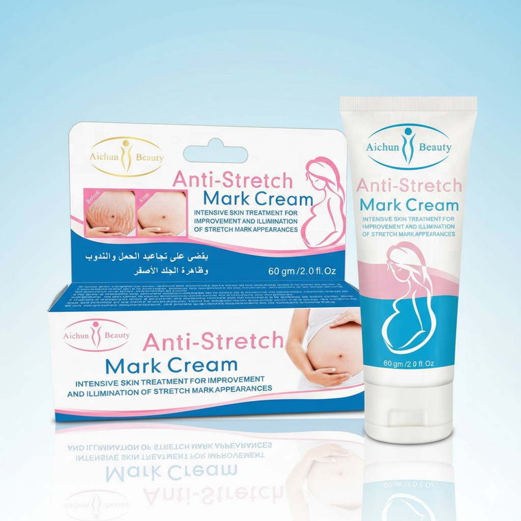 Aichun Beauty Anti-Stretch Mark Cream (60g) - Intensive Skin Treatment for Pregnancy & Weight Loss