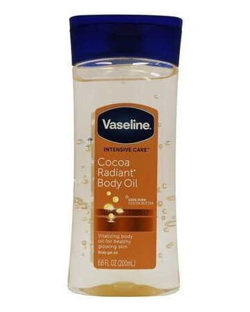 Vaseline Intensive Care Cocoa Radiant Body Oil - 100% Pure Cocoa Butter - 6.8 fl oz (200ml