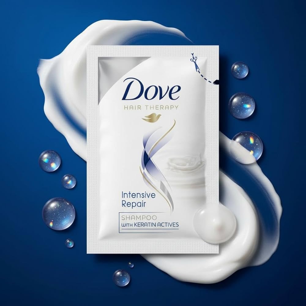 Dove Hair Therapy Intensive Repair Shampoo Sachet - For Damaged Hair Repair