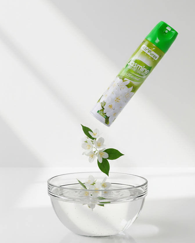 Air Puree Jasmine Air Freshener - 300ml | Long Lasting Natural Fragrance