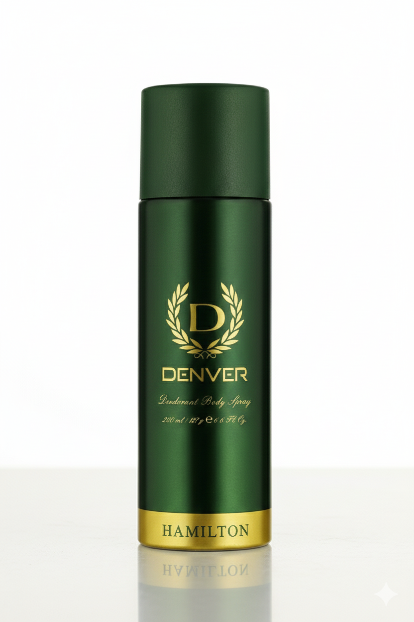 Denver Hamilton Deodorant Body Spray - 200ml | পুরুষদের জন্য লং লাস্টিং ডিও স্প্রে