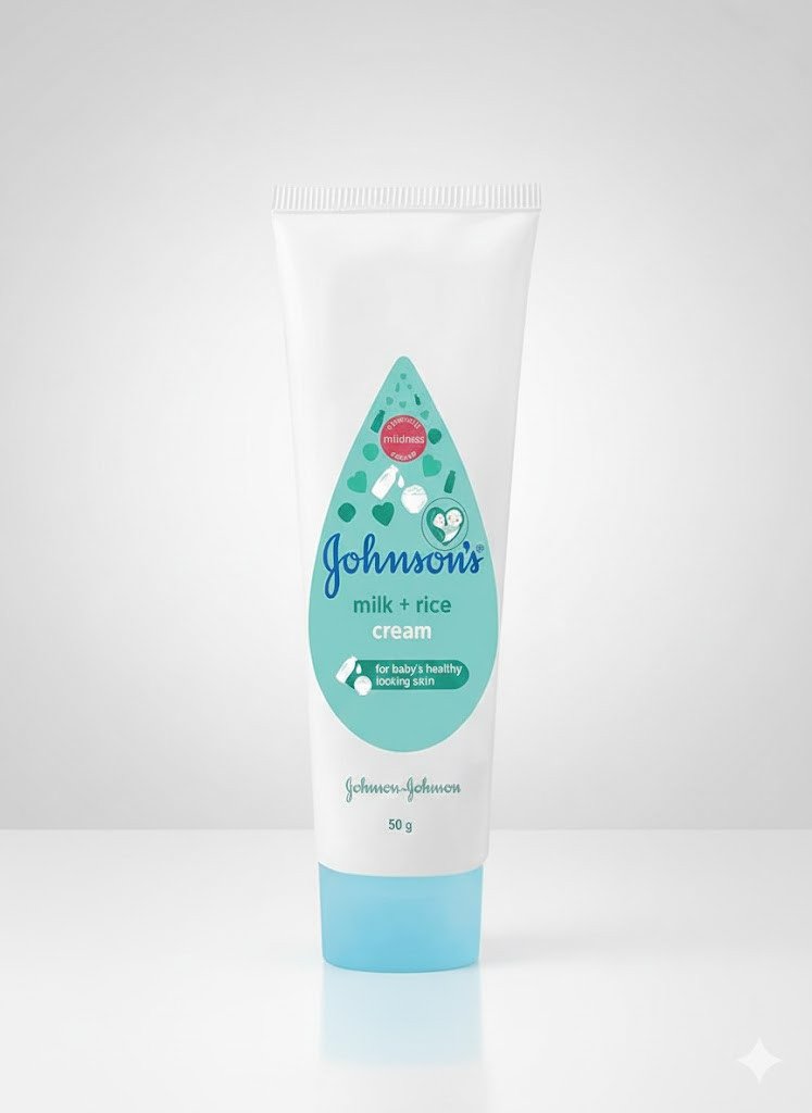 Johnson's Milk + Rice Cream (50g) | দুধ ও চালের নির্যাসে শিশুর সুস্থ-সুন্দর ত্বক
