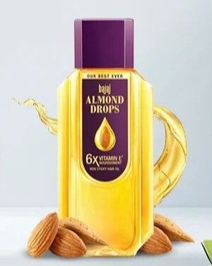 Bajaj Almond Drops Non-Sticky Hair Oil bangla with Vitamin E -: 200ml]