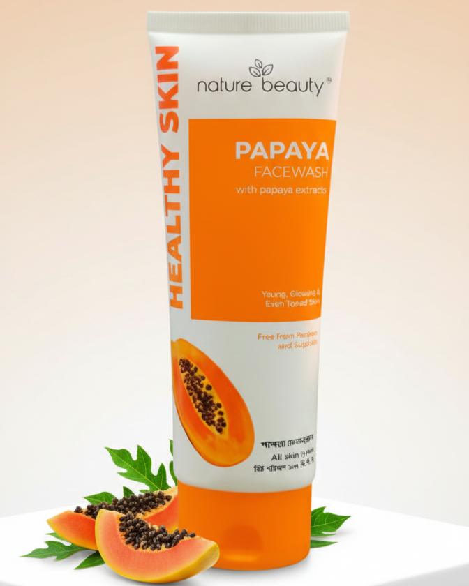 Papaya Facewash for Glowing Skin - Nature Beauty-100ml