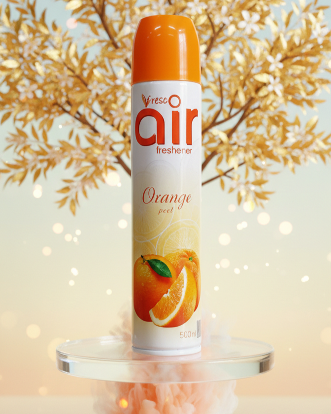 Fresco Air Freshener - Orange Peel (500ml) | Refreshing Citrus Fragrance for Home & Office