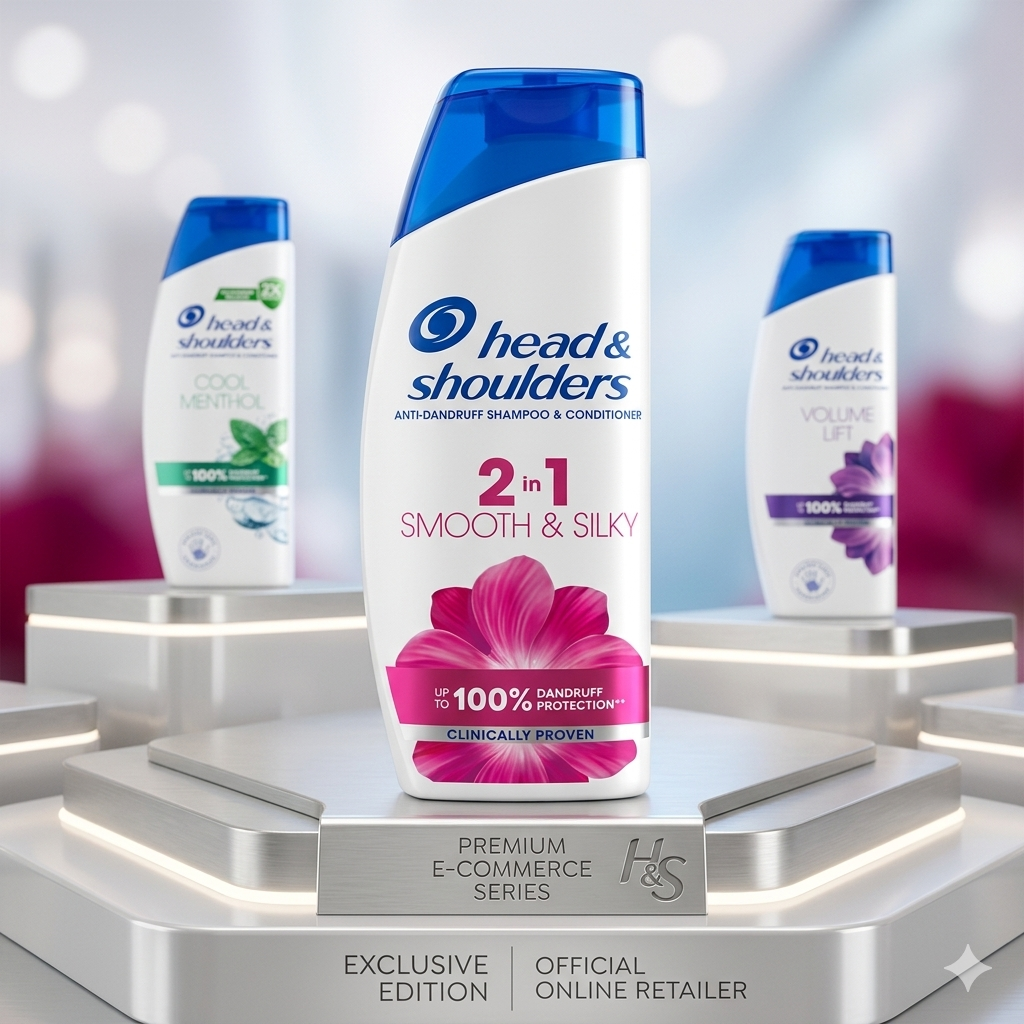 Head & Shoulders Smooth & Silky 2-in-1 Anti-Dandruff Shampoo & Conditioner (Smooth & Silky Edition)-400ml