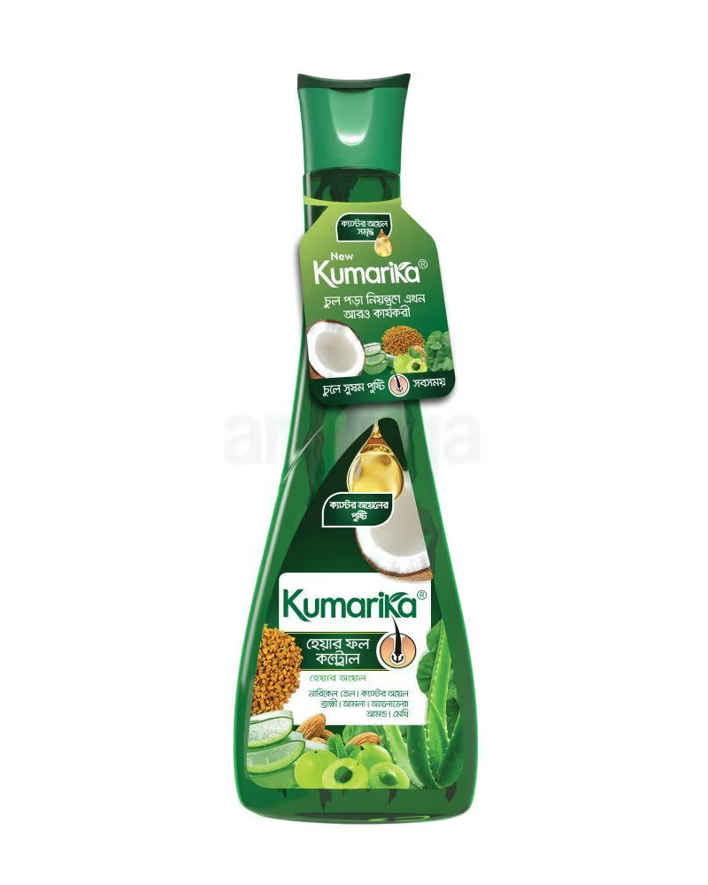 Kumarika Hair Fall Control Hair Oil - 100% Herbal Nourishment for Stronger Hair-200ml