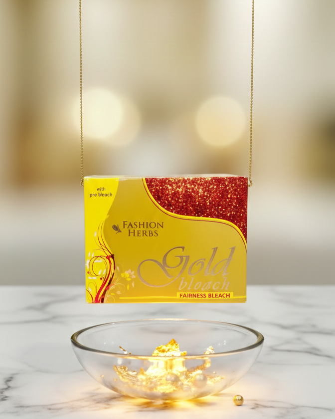 Fashion Herbs Gold Fairness Bleach - For Radiant & Glowing Skin (With Pre-Bleach)